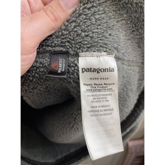 Patagonia Women's Re-Tool Snap-T Fleece Pullover 25443 Grey Blue Medium - Picture 7 of 8